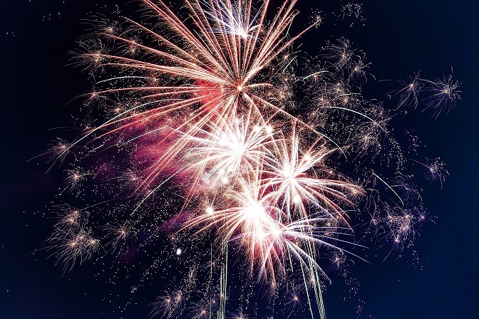 Höhenfeuerwerk Hochzeit